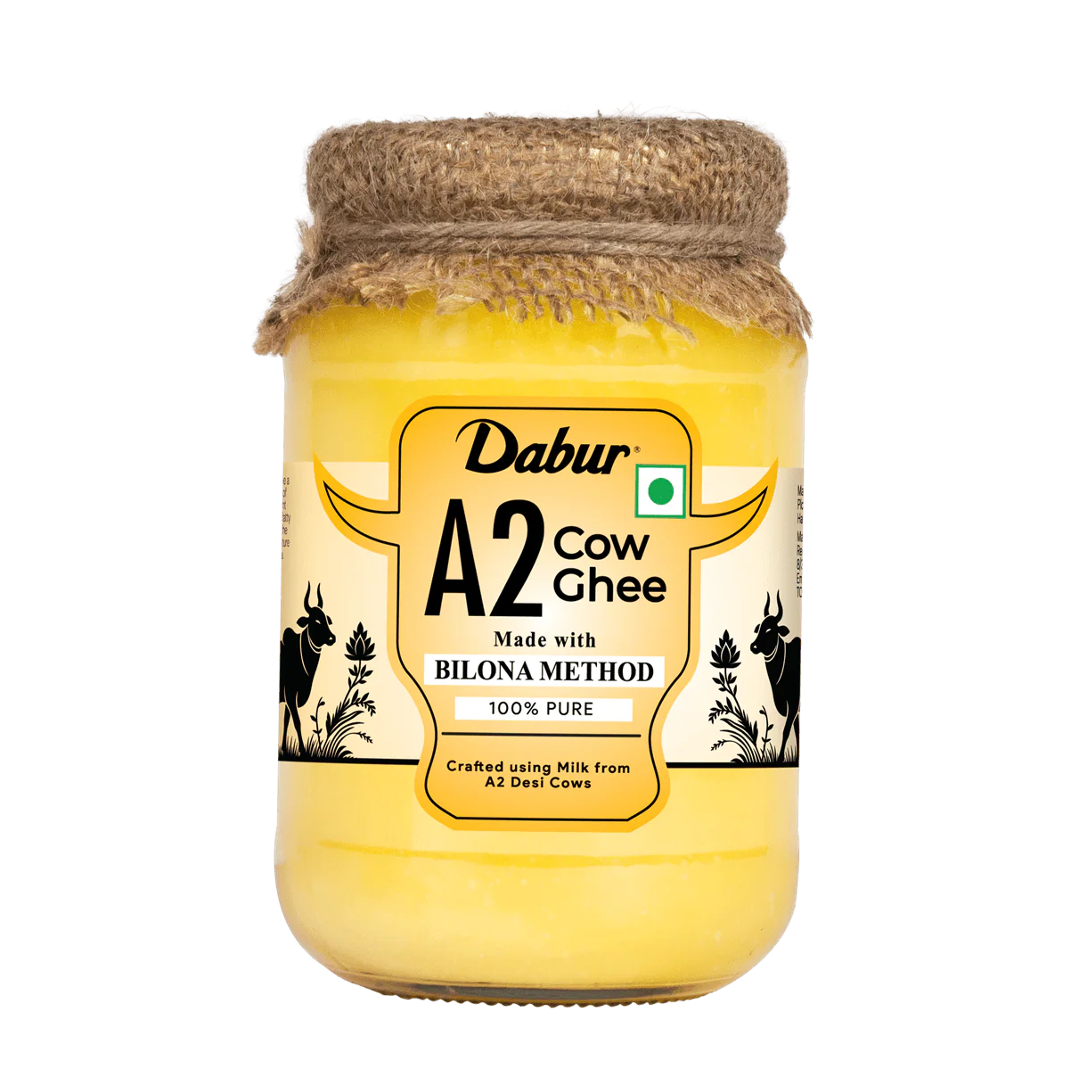Dabur A2 Cow Ghee | Rich in Vitamin A & Antioxidant | Bilona method | Helps balance Vata & Pitta Dosha | Made from desi cows Milk - Image 2