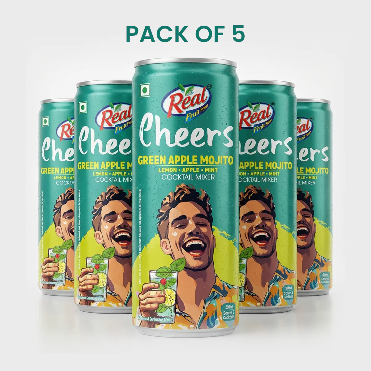 Real Cheers Green Apple Mojito 250ml - Image 7